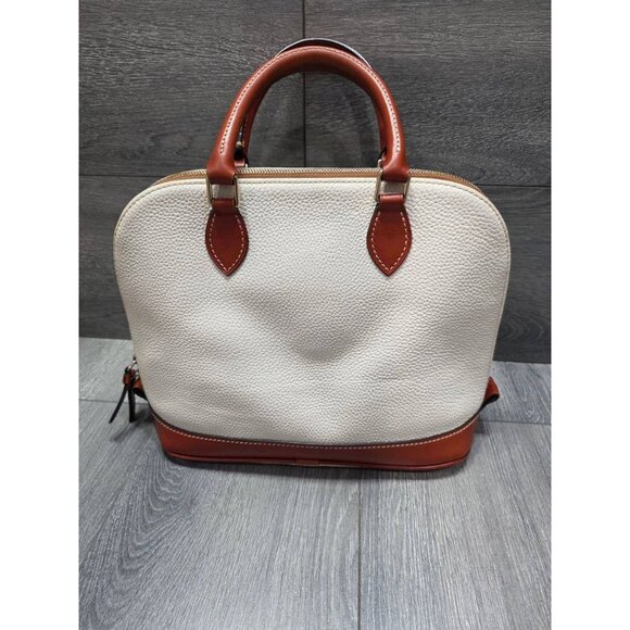 DOONEY & BOURKE Ivory Bone Boston Dome Satchel Dillen Tote bag B000559 - Picture 5 of 8